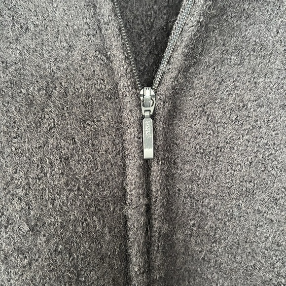 Christopher & Banks 100% wool zip front high collar sweater jacket - Picture 3 of 9